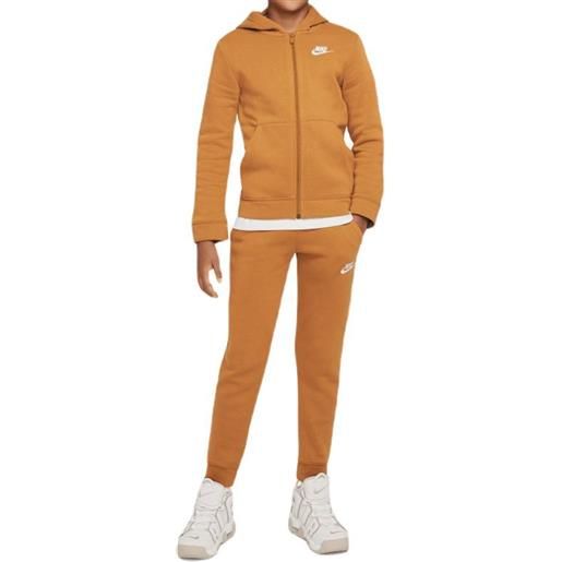 Nike tuta per ragazzi Nike boys nsw track suit bf core - desert ochre/desert ochre/white