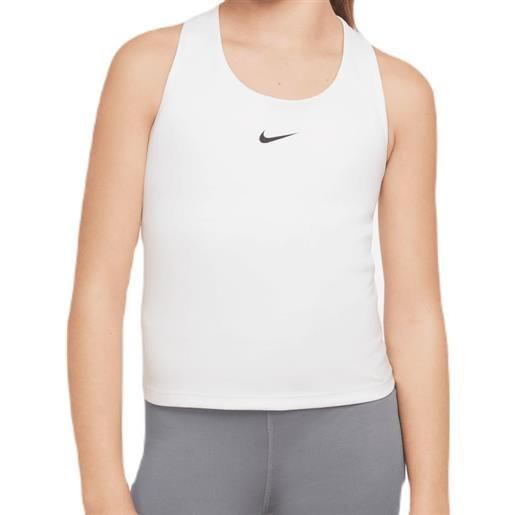 Nike maglietta per ragazze Nike dri-fit swoosh tank bra - white/black