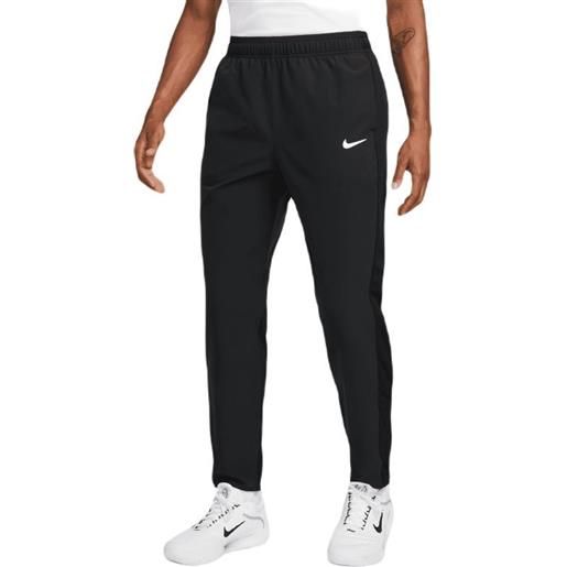 Nike pantaloni da tennis da uomo Nike court advantage trousers - black/black/white