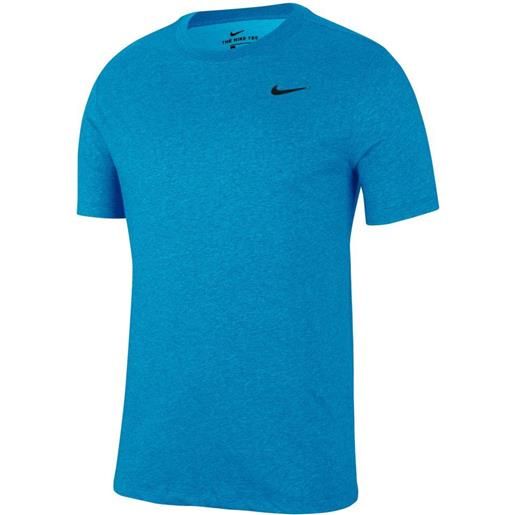 Nike t-shirt da uomo Nike solid dri-fit crew - laser blue/black