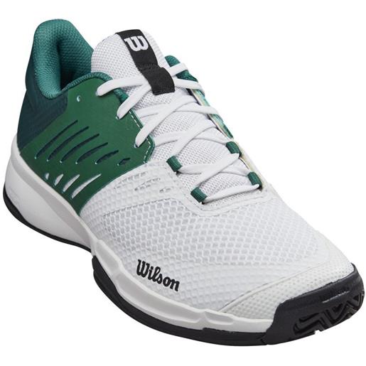 Wilson scarpe da tennis da uomo Wilson kaos devo 2.0 - white/evergreen