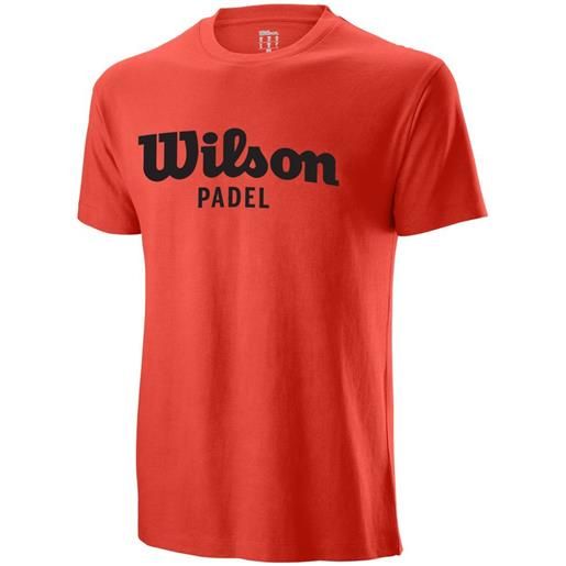 Wilson t-shirt da uomo Wilson padel script cotton t-shirt ii - fiesta