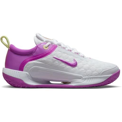 Nike scarpe da tennis da donna Nike zoom court nxt hc - white/fuchsia dream/citron tint