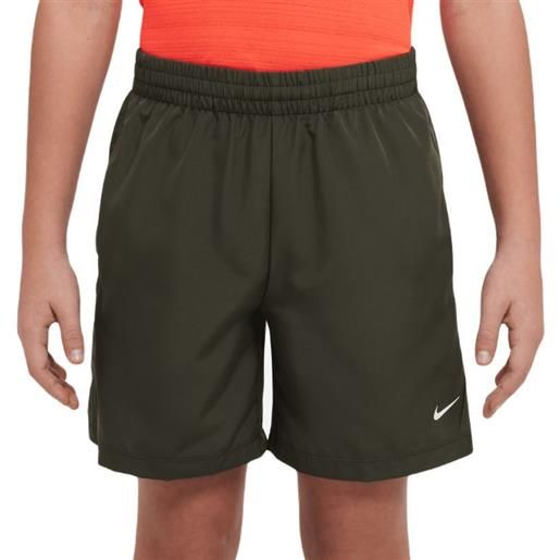 Nike pantaloncini per ragazzi Nike dri-fit multi+ training shorts - cargo khaki/white