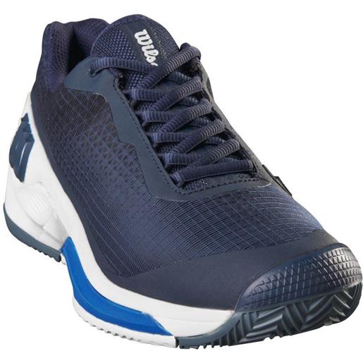 Wilson scarpe da tennis da uomo Wilson rush pro 4.0 clay - navy blazer/white/lapis blue