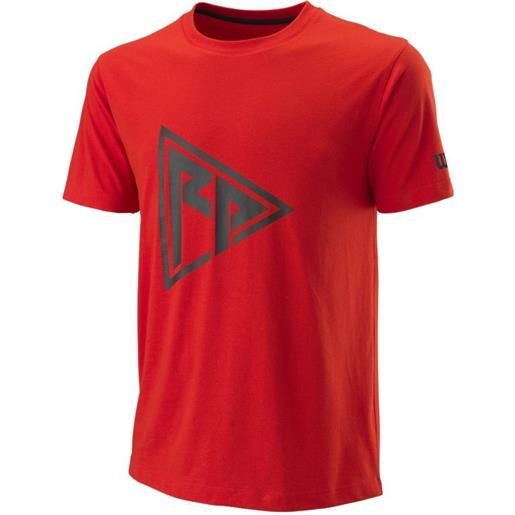 Wilson t-shirt da uomo Wilson rush pro tech tee - wilson red/black