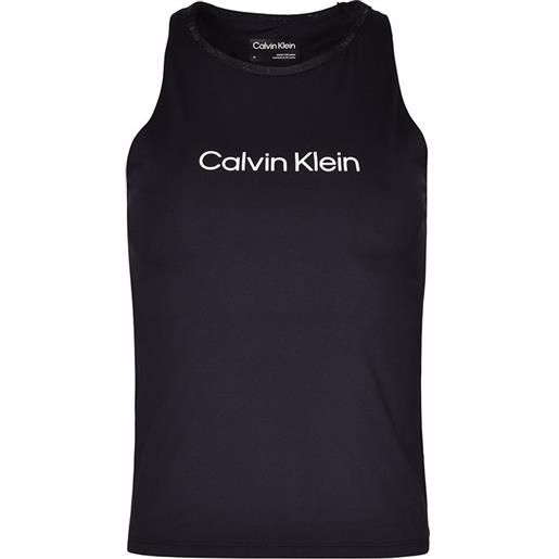 Calvin Klein top da tennis da donna Calvin Klein wo - tank top w/shelf bra - black beauty