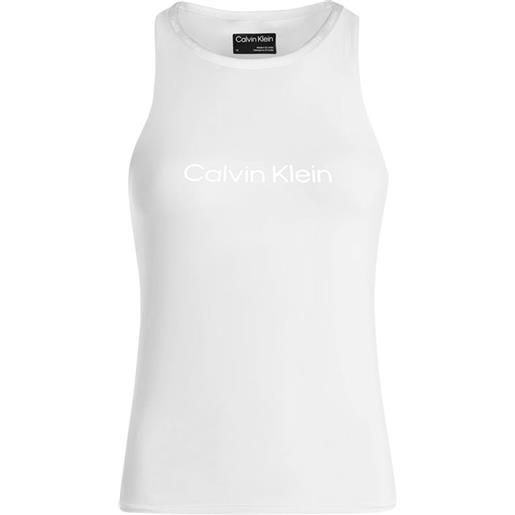 Calvin Klein top da tennis da donna Calvin Klein wo - tank top w/shelf bra - bright white