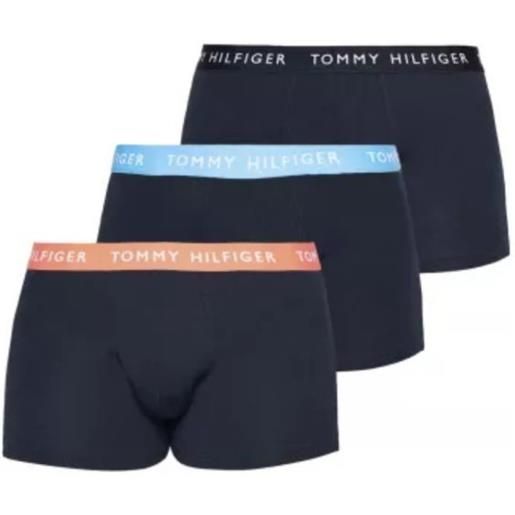 Tommy Hilfiger boxer sportivi da uomo Tommy Hilfiger trunk 3p - des sky/sft nec/iceberg