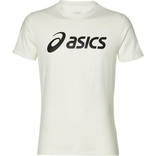 Asics t-shirt da uomo Asics big logo tee - brilliant white/performance black