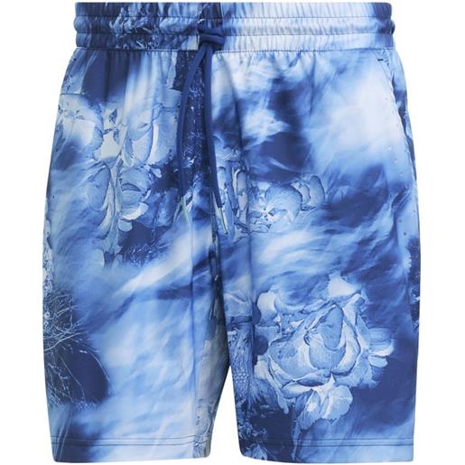 Adidas pantaloncini da tennis da uomo Adidas melbourne ergo tennis graphic shorts - multicolor/victory blue/white