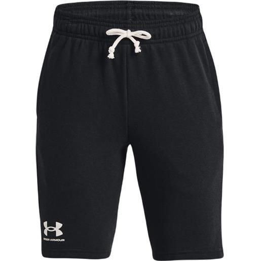 Under Armour pantaloncini per ragazzi Under Armour boys' ua rival terry shorts - black/mod gray