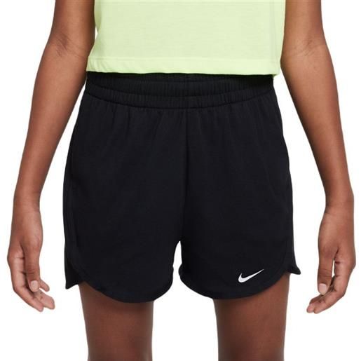 Nike pantaloncini per ragazze Nike dri-fit breezy high-waisted training shorts - black/white