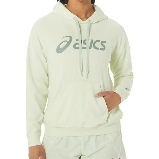 Asics felpa da tennis da donna Asics big Asics oth hoodie - whisper green/slate grey