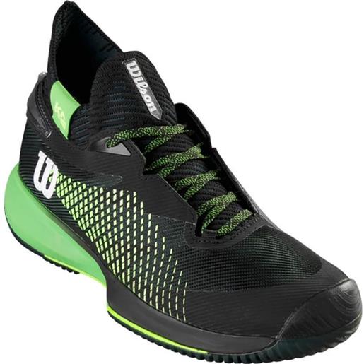 Wilson scarpe da tennis da uomo Wilson kaos rapide sft - black/green/green