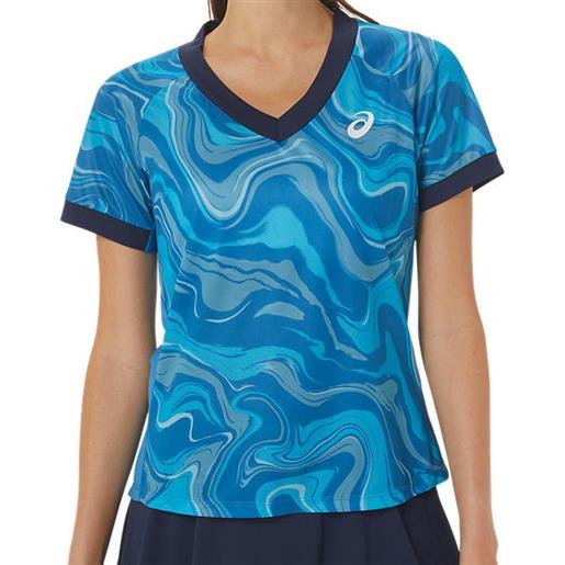 Asics maglietta donna Asics match graphic ss top - reborn blue
