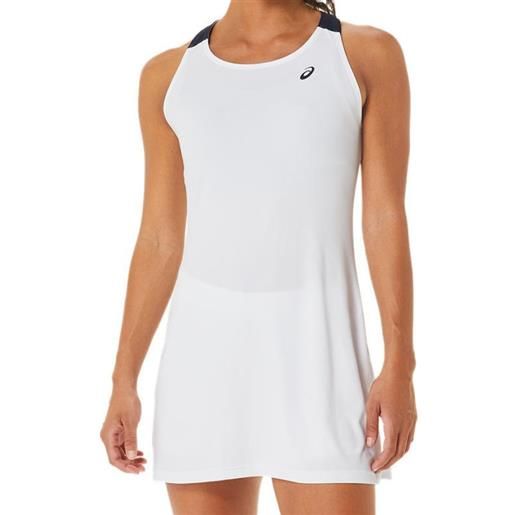 Asics vestito da tennis da donna Asics court dress - brilliant white/midnight