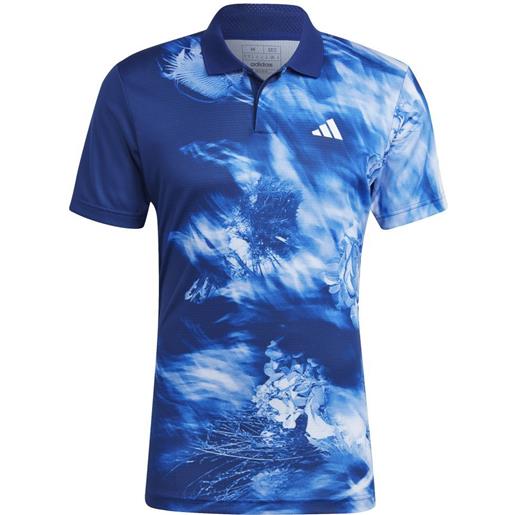 Adidas polo da tennis da uomo Adidas melbourne freelift polo - multicolor/victory blue/white