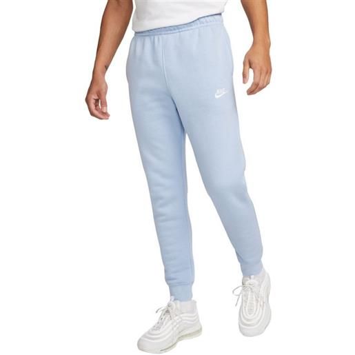 Nike pantaloni da tennis da uomo Nike sportswear club fleece - cobalt bliss/cobalt bliss/white