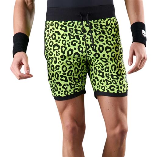 Hydrogen pantaloncini da tennis da uomo Hydrogen panther tech shorts - fluo yellow