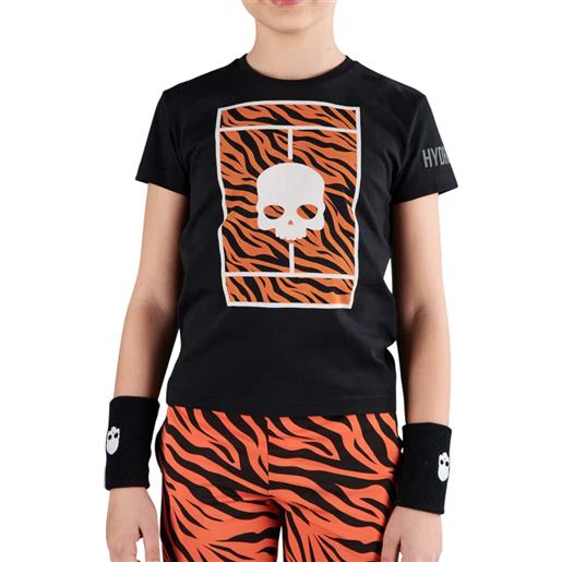 Hydrogen maglietta per ragazzi Hydrogen tennis court cotton t-shirt - black/orange tiger