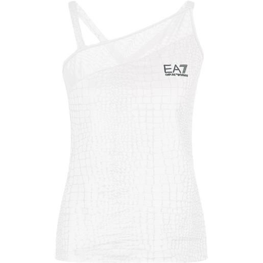 EA7 top da tennis da donna woman jersey tank - fancy white