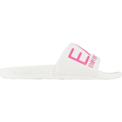 EA7 ciabatte EA7 shoes beachwear - white/pink fluo