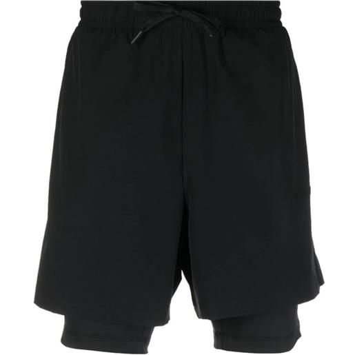 Calvin Klein pantaloncini da tennis da uomo Calvin Klein 2 in 1 woven short - black beauty