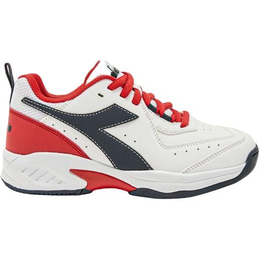 Diadora scarpe da tennis bambini Diadora s. Challenge 5 sl jr - white/blue corsair/fiery red