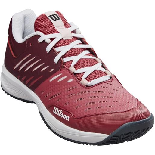 Wilson scarpe da tennis da donna Wilson kaos comp 3.0 w - earth red/fig/silver pink