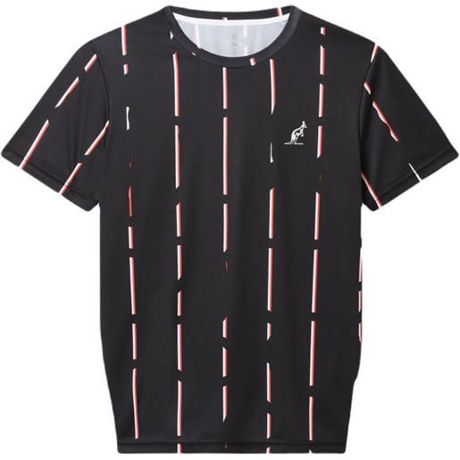 Australian t-shirt da uomo Australian ace t-shirt with stripes print - nero