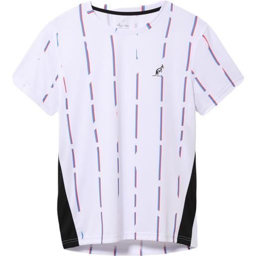 Australian t-shirt da uomo Australian ace t-shirt with stripes print - bianco