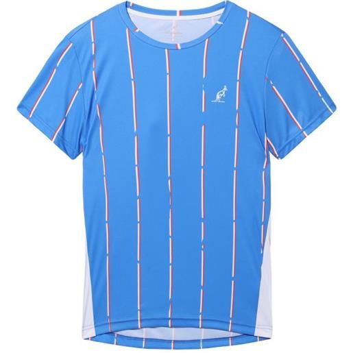 Australian t-shirt da uomo Australian ace t-shirt with stripes print - blu zaffiro