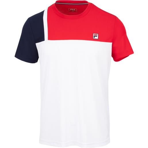 Fila t-shirt da uomo Fila t-shirt karl - white/fila red/navy