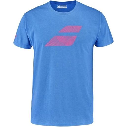 Babolat t-shirt da uomo Babolat exercise big flag tee men - french blue heather