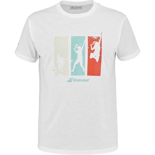 Babolat t-shirt da uomo Babolat padel cotton tee men - white