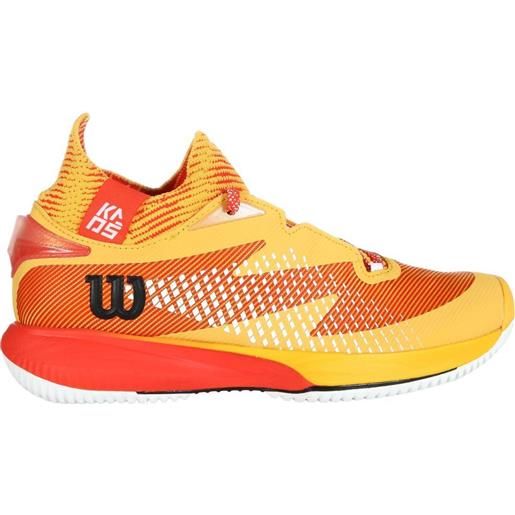 Wilson scarpe da tennis da uomo Wilson kaos rapide sft - oldgold/orange/white