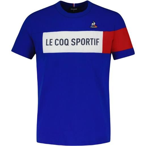 Le Coq Sportif t-shirt da uomo Le Coq Sportif tri tee short sleeve n°1 - bleu electro