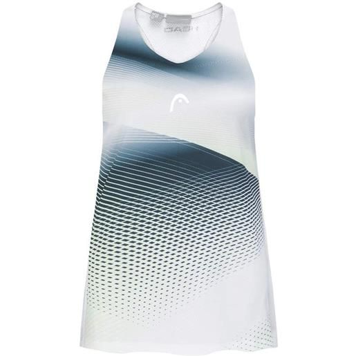 Head maglietta per ragazze Head agility tank top - white/print perf