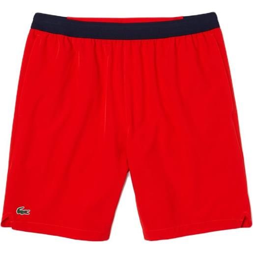 Lacoste pantaloncini da tennis da uomo Lacoste tennis x novak djokovic taffeta shorts - red