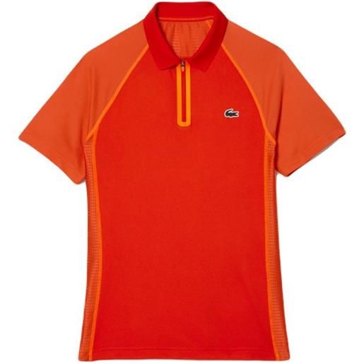 Lacoste polo da tennis da uomo Lacoste sport recycled polyester polo shirt - rouge/orange