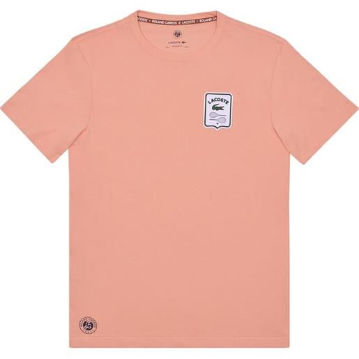 Lacoste t-shirt da uomo Lacoste sport roland garros edition badge t-shirt - clair orange