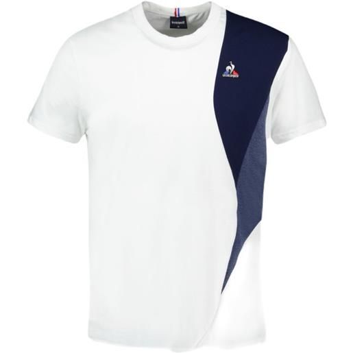 Le Coq Sportif t-shirt da uomo le coq saison 1 tee short sleeve n°1 ss23 - new optical white