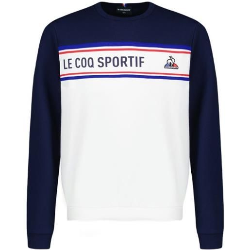 Le Coq Sportif felpa per ragazzi Le Coq Sportif tri crew sweat n°1 ss23 - bleu nuit/new optical white