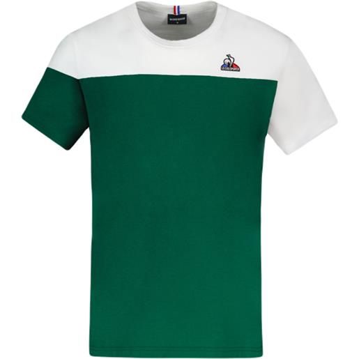 Le Coq Sportif t-shirt da uomo Le Coq Sportif bat tee short sleeve n°3 ss23 - vert foncé camuset