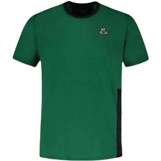 Le Coq Sportif t-shirt da uomo Le Coq Sportif tech tee short sleeve n°1 ss23 - vert foncé camuset