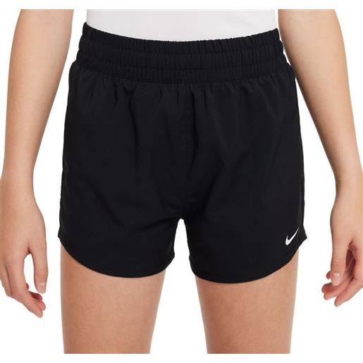 Nike pantaloncini per ragazze Nike dri-fit one high-waisted woven training shorts - black/white