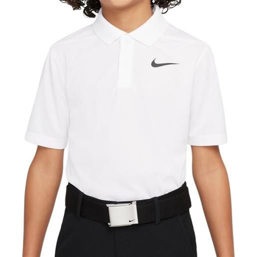 Nike maglietta per ragazzi Nike dri-fit victory golf polo - white/black