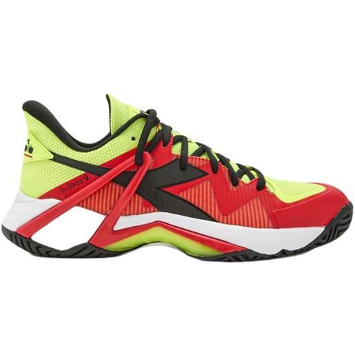 Diadora scarpe da tennis da uomo Diadora b. Icon 2 ag - yellow fluo dd/black/fiery red