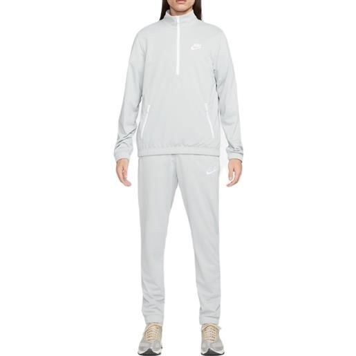 Nike tuta da tennis da uomo Nike sportswear sport essentials track suit - light smoke grey/white